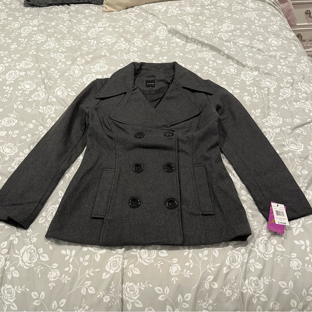 New Rampage Peacoat Jacket Gray Medium